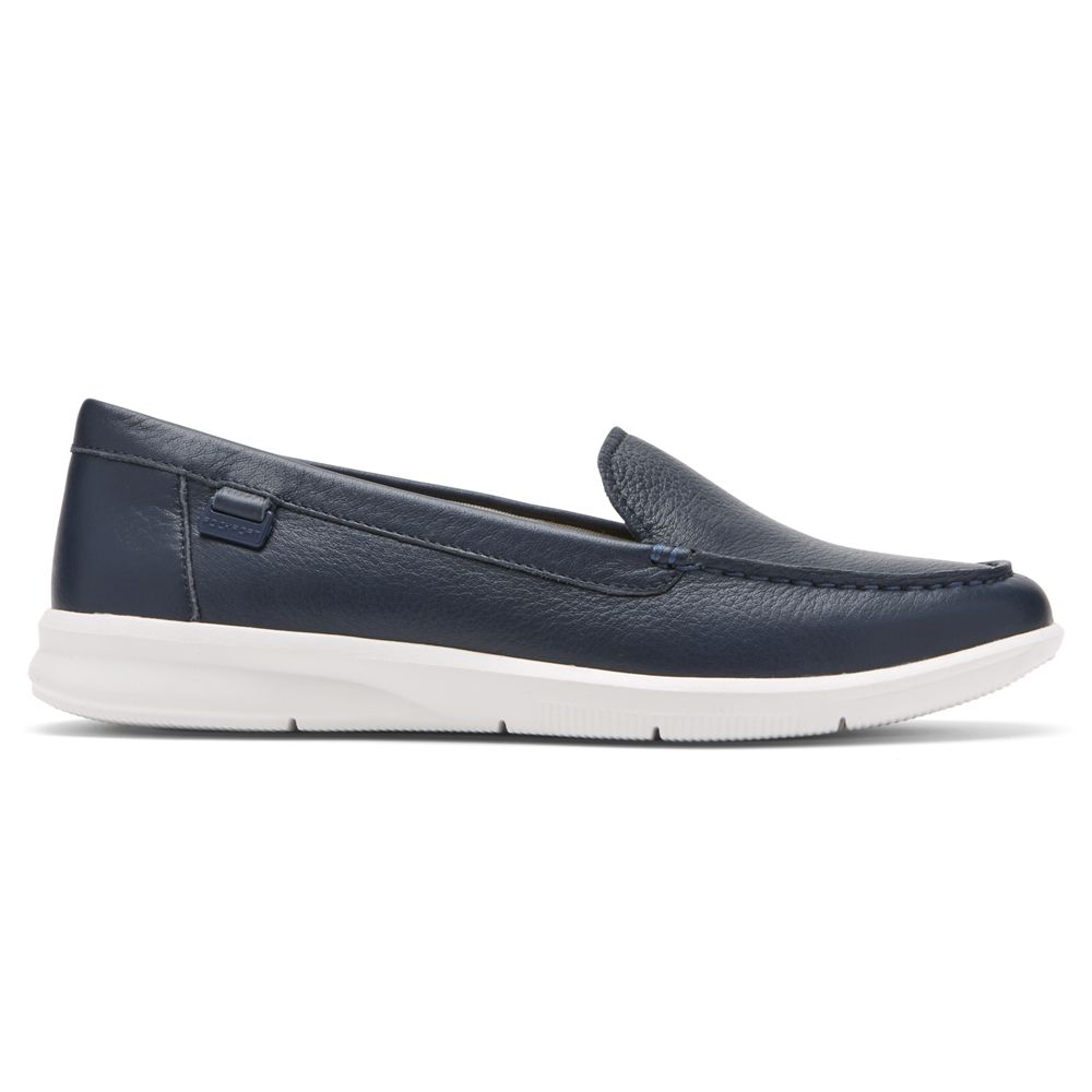 Rockport Canada Ayva Washable - Womens Loafers Dark Blue (BUI465180)